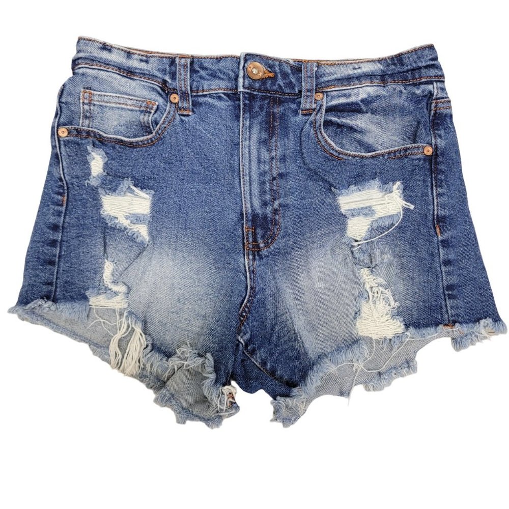 Kendall + Kylie The Icon Shorts Remodel Wash Cut Off Shorts Distressed Size 5/27